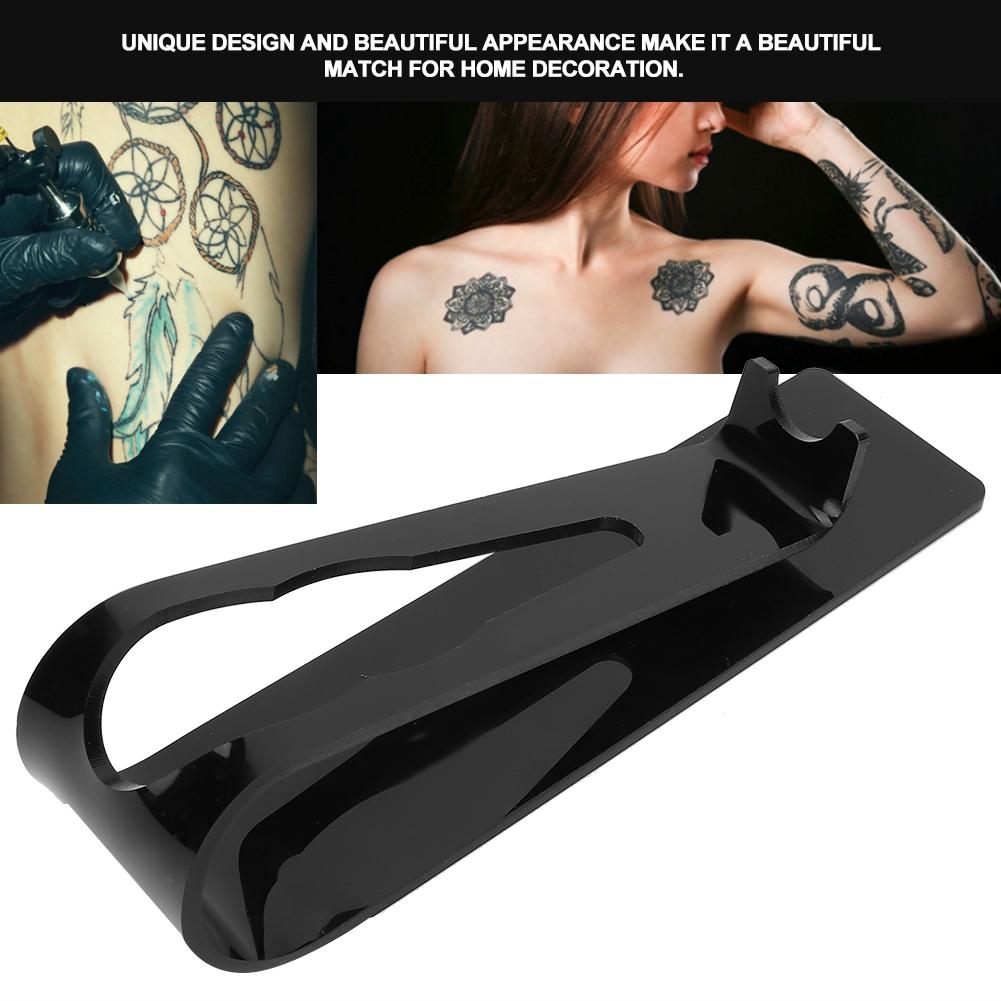 Plastic Tattoo Pen Holder Stand Machine Display Support Rack   (Black)