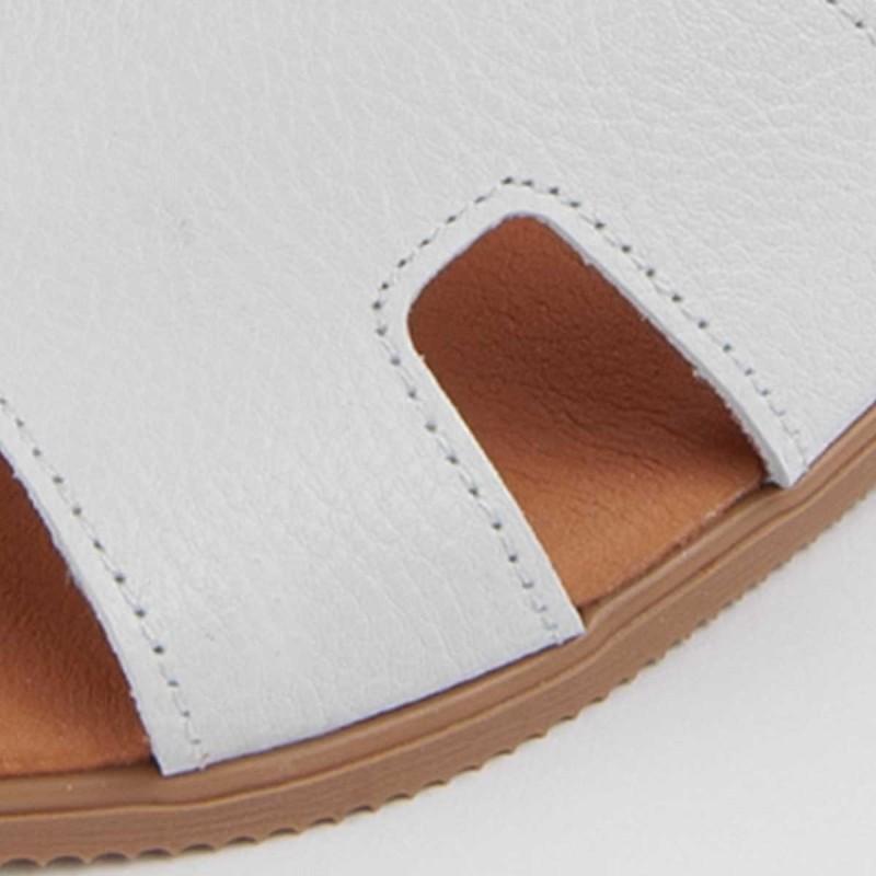 Sandalia De Piel Para Mujer. Purapiel Hacca2 102711