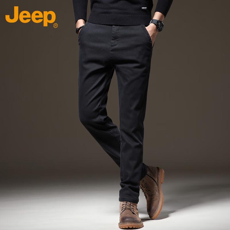 JEEP Men's Autumn/Winter Business Casual Straight-Leg Pants