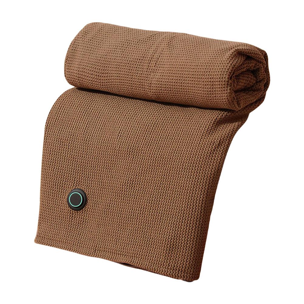 USB Electric Heated Blanket 3 Heating Levels Fleece Heated Blanket Portable Heated Blanket Cape for Household and Office