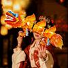 Luminous Mid-Autumn Dragon Dance Lantern Diy Craft Cartoon Chinese Style Dragon Lamp Festival Portable Handheld Dragon Lantern