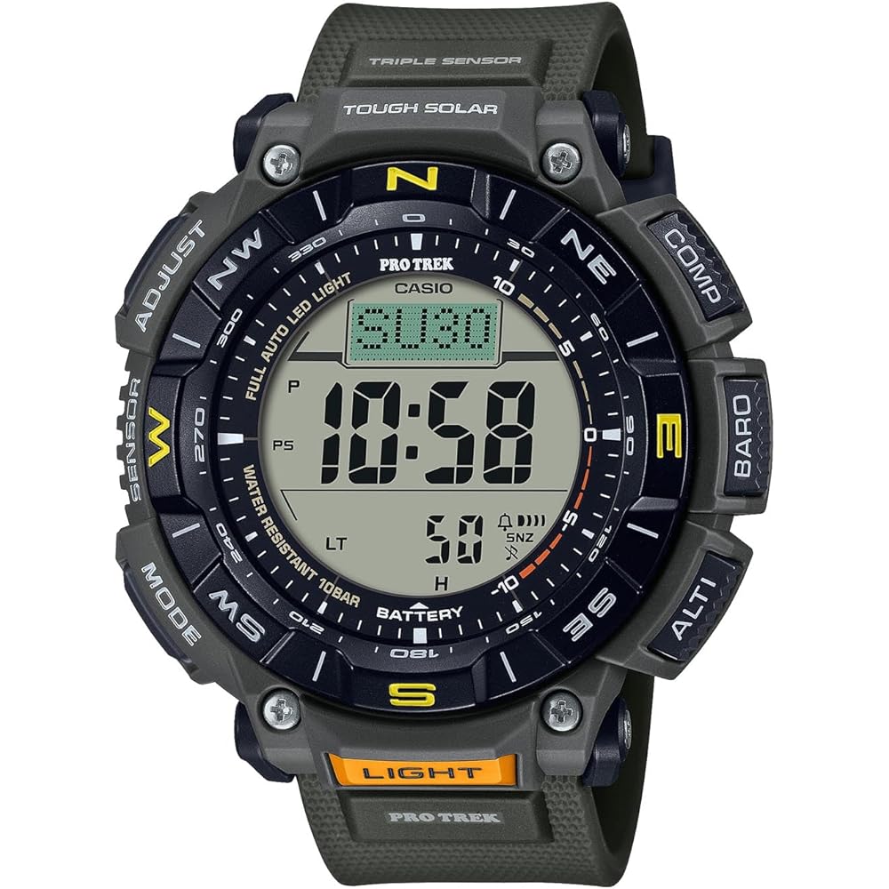 

Casio Pro Trek Solar Men s Watch PRG-340-3JF Khaki Biomass Plastic Eco-Friendly Design