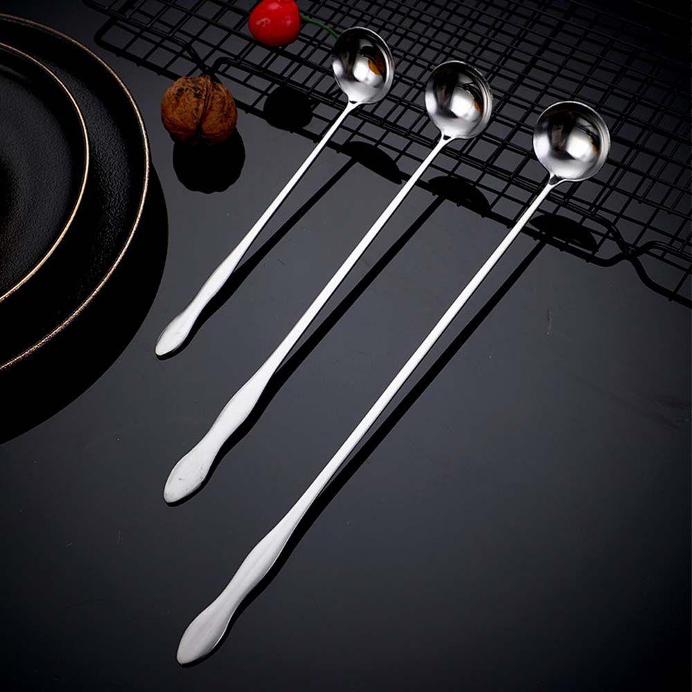 For Dessert Ice Cream Coffee Mixing Kitchen Utensil Cocktail Spoon Bartender Tool Stirring Spoon
