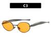 Retro Steampunk Sunglasses Vintage New Women's Metal Oval Sun Glasses Ladies Classic Glasses UV400 Sunscreen Eyewear