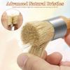 4Pcs Wood Chalk Paint Brush Set Non Shedding Small Round Paint Brush with Ergonomic Handle Efficient Cleaning Paint Brushes