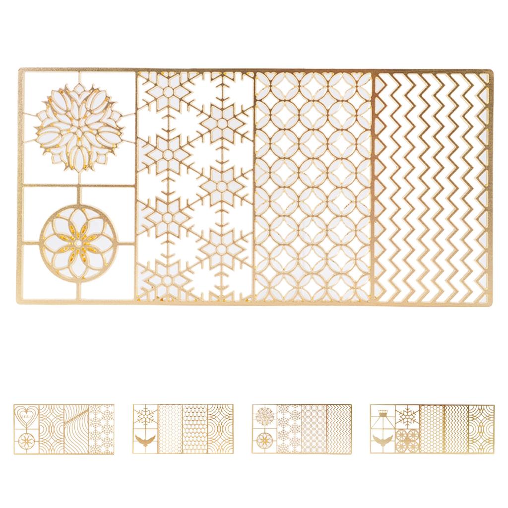 Transparent Ice Stamp Tray Copper Ice Cube Stamp Fast Patterns for Bartender Accessories For Cocktail Lovers Professional Barte