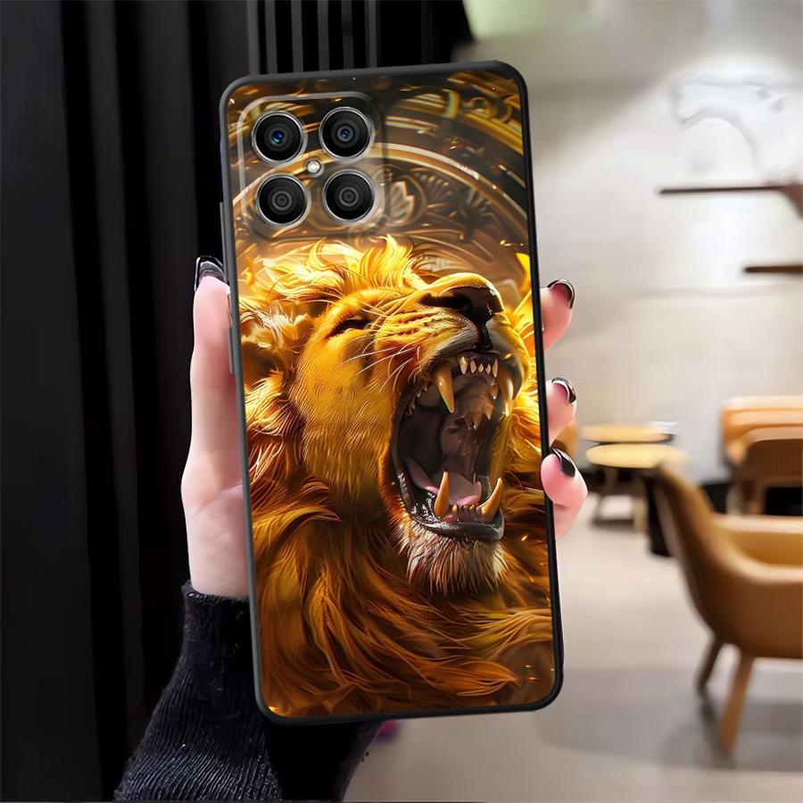 

Чехол для телефона Funda для Honor X9a X8 X7 8X 200 400 Lite 70 90 X6 X5b Magic5Lite Крутой Тигр Лев Honor 70