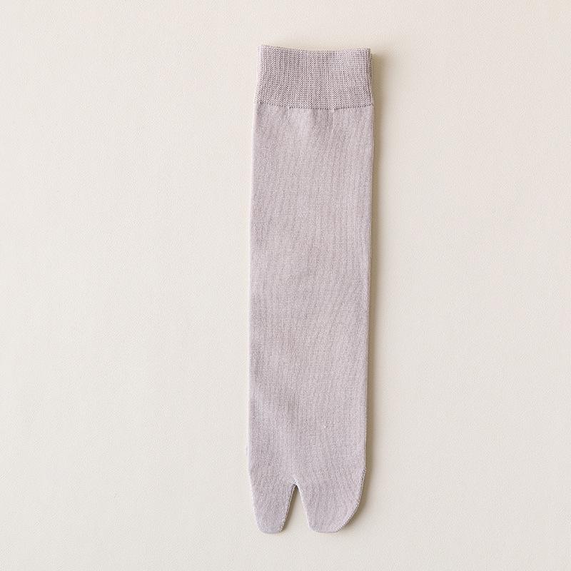 Chaussettes Japonaises Mi-Mollet en Coton Anti-Odeur à Deux Doigts pour Homme (Geta & Design à orteil séparé)