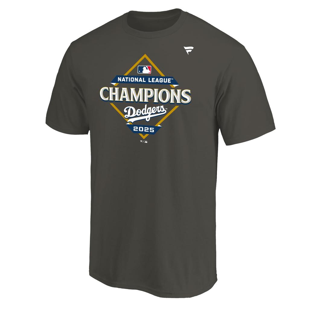 [Fanatics] Fanatics 2025 MLB Postseason NL LCS Los Angeles Dodgers Locker Room T-Shirt Kids ML25AS166J GRAY (GRY)