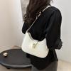 Fashionable Pu Material Crescent Handbag For Women With Stylish Street Vibe