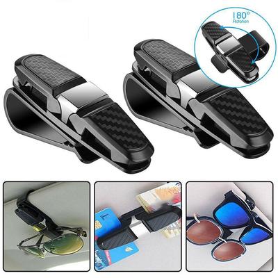 Car Glasses Fastener Clip Holder Auto Sun Visor Glasses Holder Sunglasses Clip Card Holder Eyeglasses Ticket Card Car Accessorie