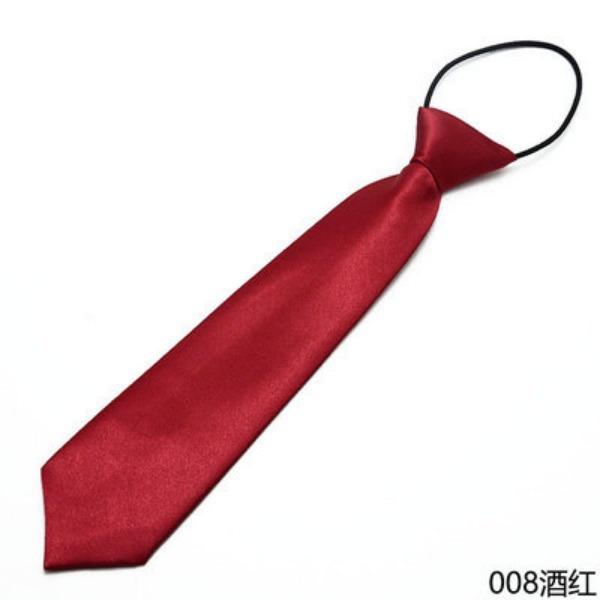 Large Quantity Production Boys And Girls Solid Color Small Tie Children'S Performance Class Uniform Adult Shirt Short Tie