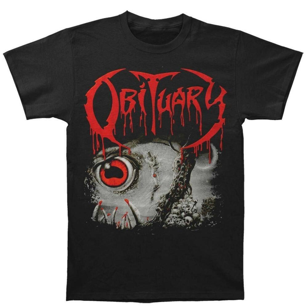 Obituary Causa Della Morte T-Shirt Nera Unisex Uomo Dalla S alla 5XL JM291