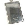 HERMES Logo enamel Chain Bag Charm Key Holder Metal Silver/blue