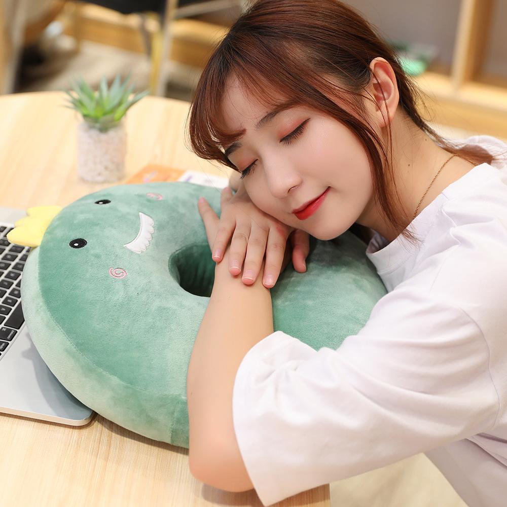 Cartoon Frucht Donut Sitzkissen Husky Dinosaurier Büro Gesäßkissen Winter Warm Studenten Stuhlkissen