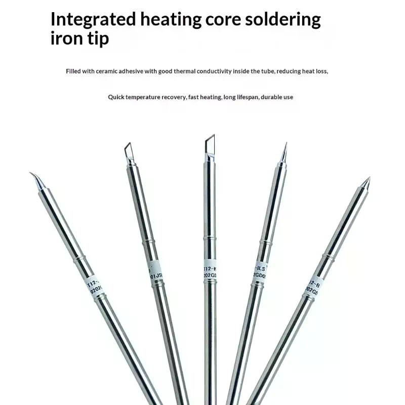 T12 I ILS J02 JL02 K KU Soldering Iron Tips For Hakko Fx951 DIY T12 Electric Soldering Iron Soldering Station Welding Tools
