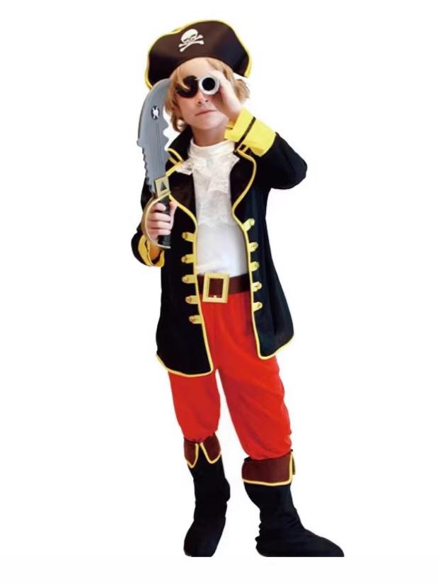 Children's Caribbean Pirate Halloween Costume Set
