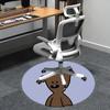 Round Carpet Chair Mat - Home Decor, Sofa Rug, Office Mat, Gift for Any Room0422b