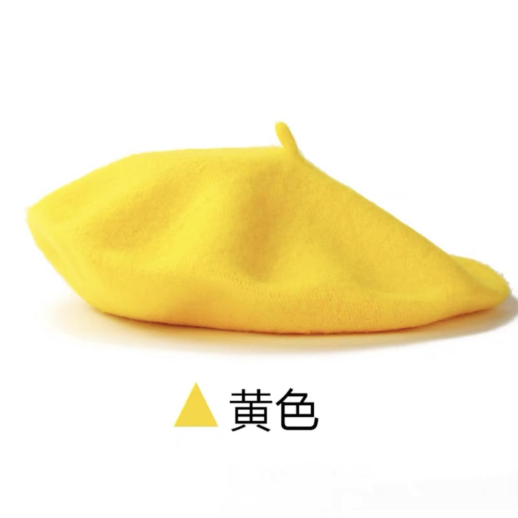 Autumn Winter French Beret Wool Pumpkin hats for women Ladies Female Outdoor Thick Warm Artist Caps Gifts