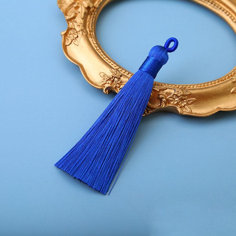 10pcs 8cm Ice Silk Tassel Charms Brush Pendant Crafts For Diy Jewelry Making Accessories Handmade Bracelet Earring Decor Crafts