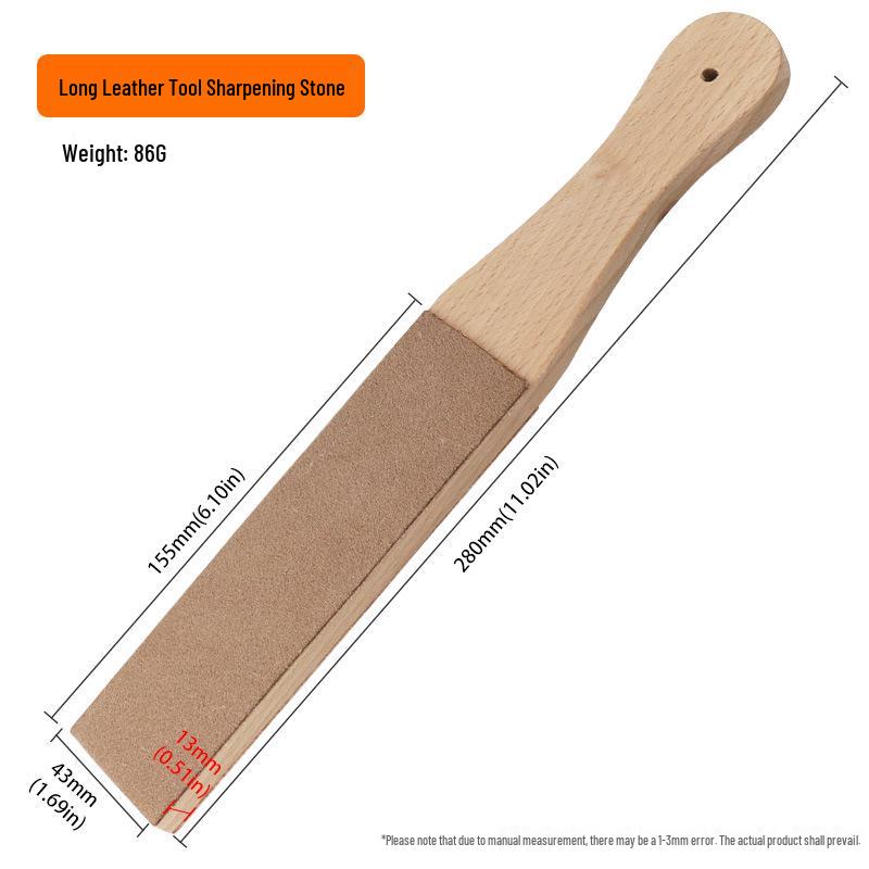 Vegetable-Tanned Leather Sharpening Board with Paste for Rotary Knife - DIY Leather Tool