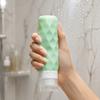 Silicone Travel Bottles Set for Shampoo and Body Wash, Portable Toiletry Containers