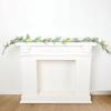 Plastic Easter Egg Garland with Green Leaves Faux Hanging Garland Egg Vine String  Indoor Outdoor