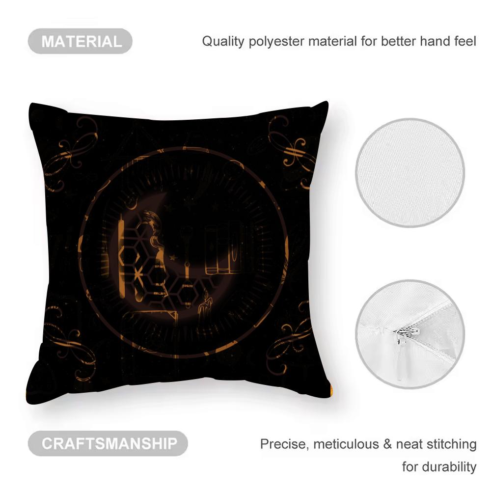 Eid Al-Fitr Cushion Cover Anti-dustmite Pillowcase Invisible Zipper Silky Short Plush Sofa Cushion Cover