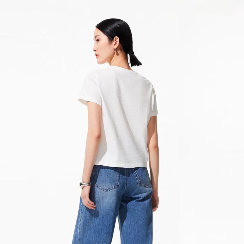 VEROMODA Women's Printed Cotton T-shirt