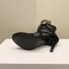 Black Open Toe Dancing Sandals Sexy Lace Up Women Shoes Comfort High Quality Thin Heels Ankle Strap Hollow Out Pumps