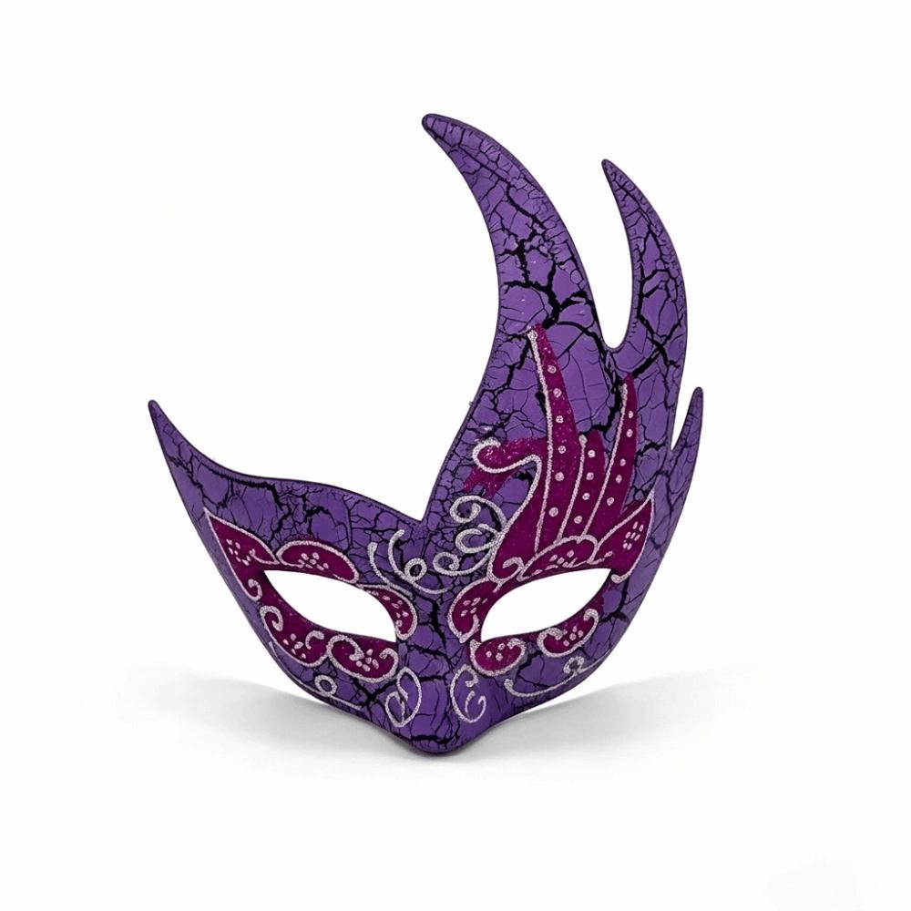 Shiny Patterns Halloween Cosplay Mask Retro Carnival Mask Dress Up Masquerade Mask Carnival