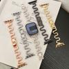 S-vormige Legering Horlogebanden Horlogeband Polsarmband voor IWatch 38 40 42 44 45 49mm Metalen Horlogebanden voor Apple Watch Series 10