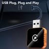 Wireless CarPlay Android Auto Adapter 2 in 1 AI Smart Box Mini USB C Smart Dongle for Car 5Ghz WiFi Stable Connection