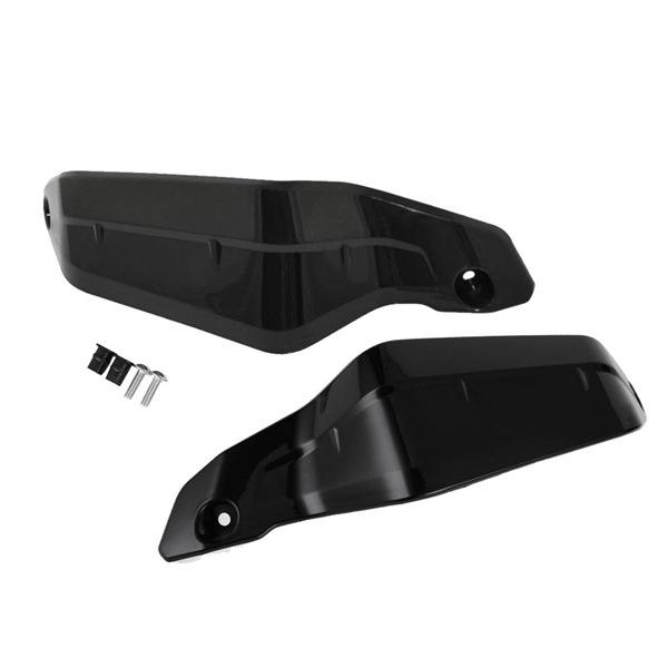 Black ABS Motorcycle Windshield Handguard Cover Set