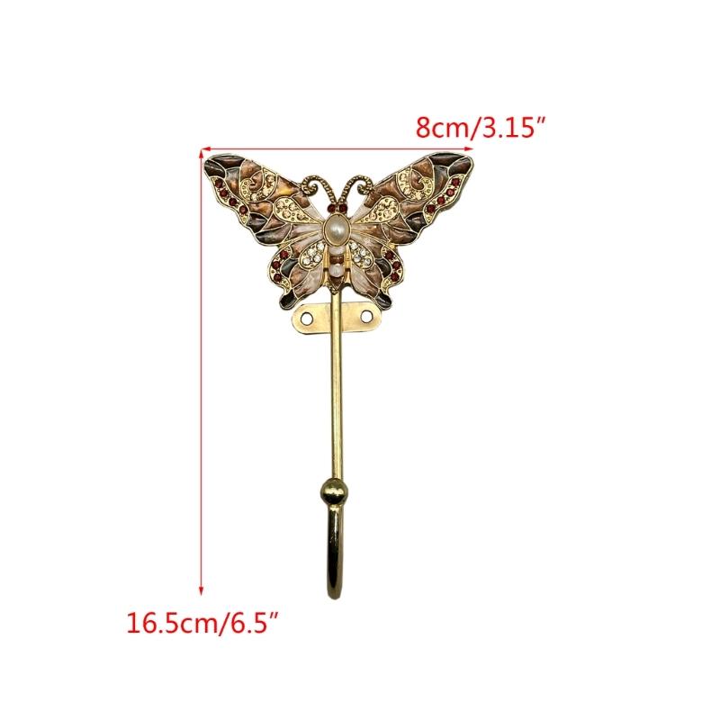 Wall Hanging Hook Vintage Enamel Hanger for Hanging Clothes Hat Scarf Key Holder Bathroom Storage Rack Wall Decorations