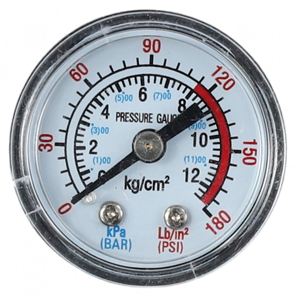 Air Compressor Hydraulic Fluid Pressure Gauge Male Thread Bottom