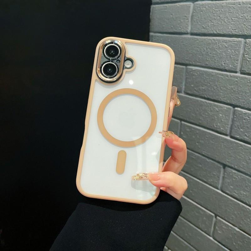 Slim Transparent TPU Case With Magnetic Ring IPhone 14 Pro Max 15 16 13 Compatible Shockproof Protective Cover