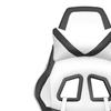 Gaming Chair with Massage Function White and Black Artificial Leather