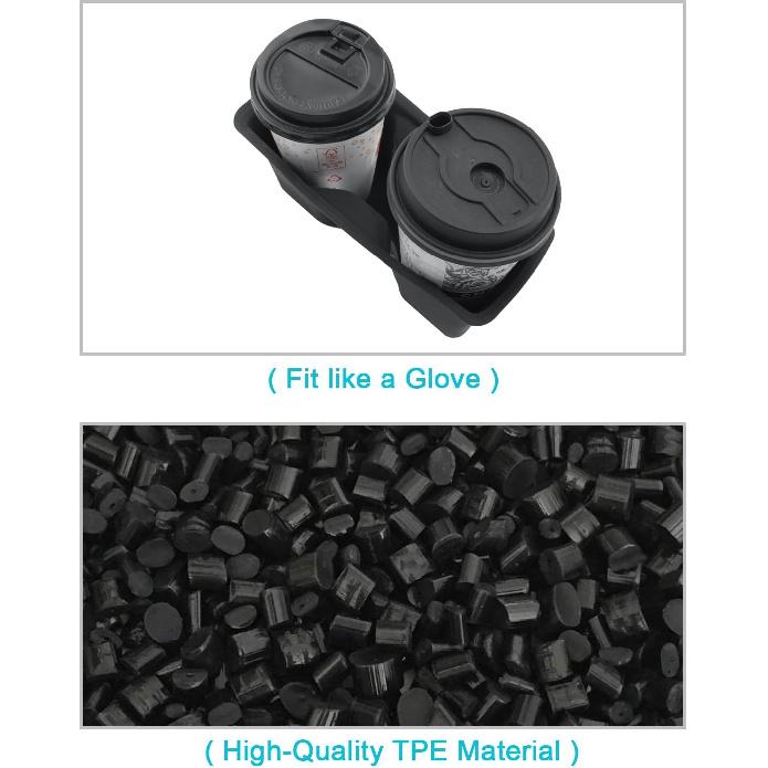 CDEFG 2PCS For 2024 2025 2026 Toyota Grand Highlander Center Console Organizer Middle Console Storage Cup Holders For 2025 2026 Toyota Grand