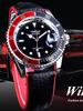 WINNER 002 Men's Mechanical Watch Fashion Luxury Style Automatic Date Black Leather Strap Wristwatch for Male