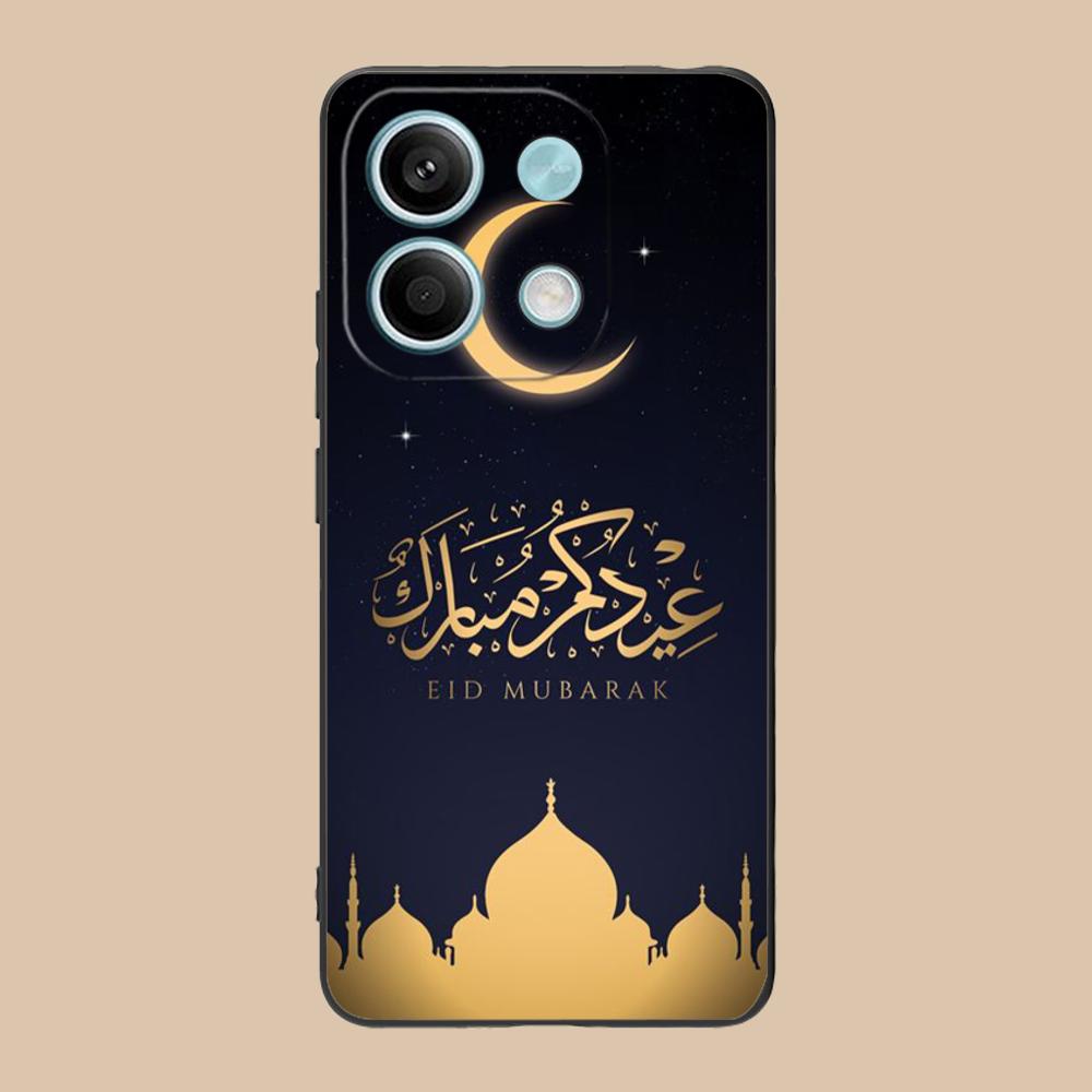 Eid Mubarak Mobile Phone Case for POCO M7 M6 M5 M4 M3 X7 X6 X5 X4 X3 Pro GT 5G Colorful Printing Cover Cellphones Cover Pretty