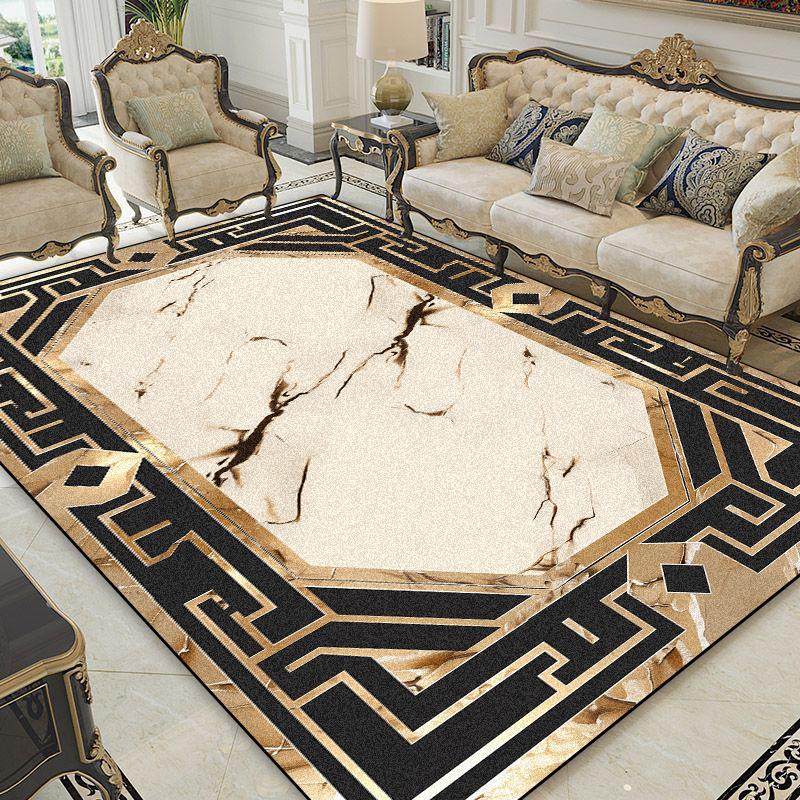 Living Room Decoration Luxury Carpets European Style Abstract Rugs Home Sofa Area Anti-slip Mat Bedroom Cloakroom Corridor Rug