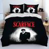 Tony Montana Scarfaces Duvet Cover Pillowcase Bedding Set Youth adults Girl Boys Bedroom Decoration 2/3pcs set Single Double