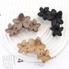 4pcs Lovely Hair Claw Flower Shape Hair Clip for Woman Camping Ponytail Hair Delicate Jaw Clip for Girl Makeup Skincare