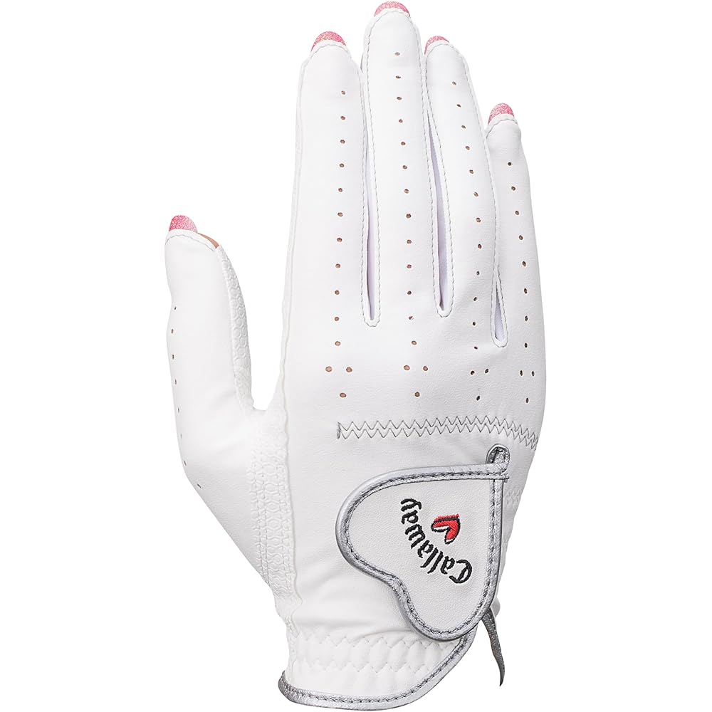 Callaway NAIL DUAL Women's Golf Gloves White Size M (18cm-19cm) Right and Left Hand