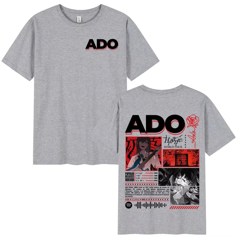 Ado 2026 World Tour Hibana TShirt Unisex Fashion Harajuku Cotton Casual Oversized Short Sleeve Women And Unisex TShirt