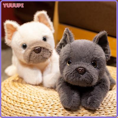 30CM Simulation Lying Bulldog Plush Toys Lovely Bulldog Pillow Stuffed Dogs Dolls Nice Birthday Gifts Back To School Anime Gifts