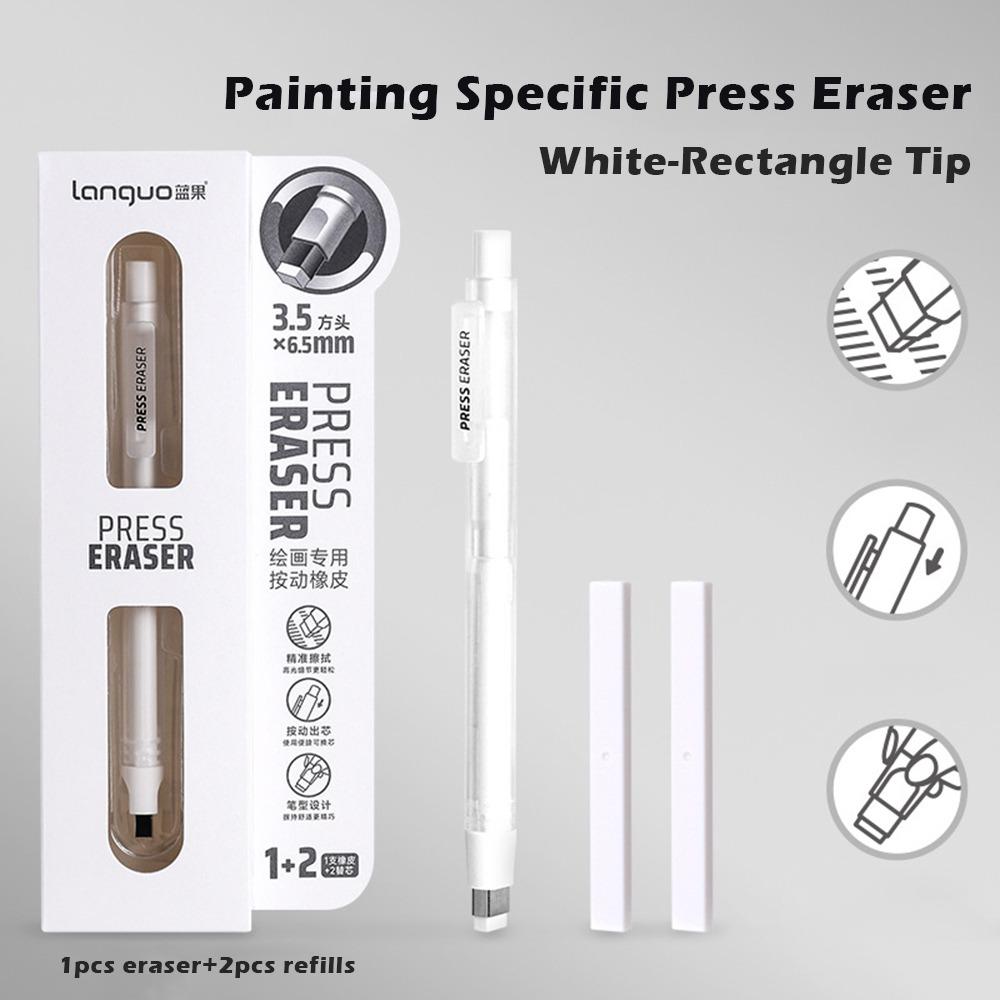 Refillable Eraser Pen Press Mechanism Correction Rubber Sketch Drawing Eraser  Pencil Correction