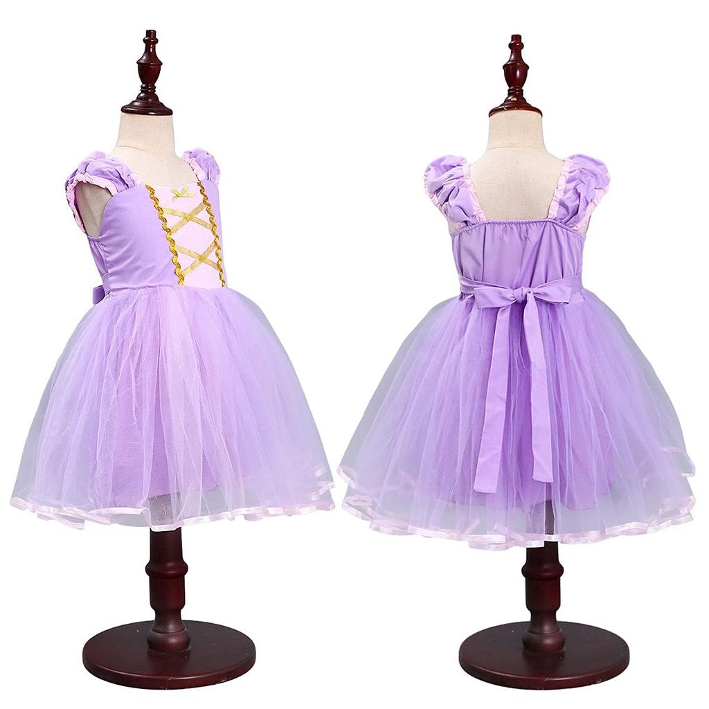 Design Rapunzel Cinderella La Belle Dress Children Princess Costume Kids Halloween Costume Wedding Costume Girls 90 100 110 120 130 e0056 [monoii]