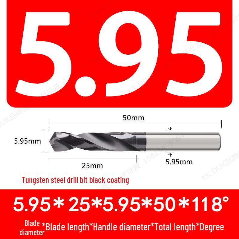 Straight Shank Solid Carbide Drill Bit Set (5.91–5.99mm)